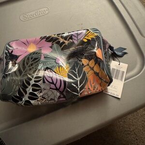 Vera Bradley Clear Cosmetic Bag (Palm Floral)